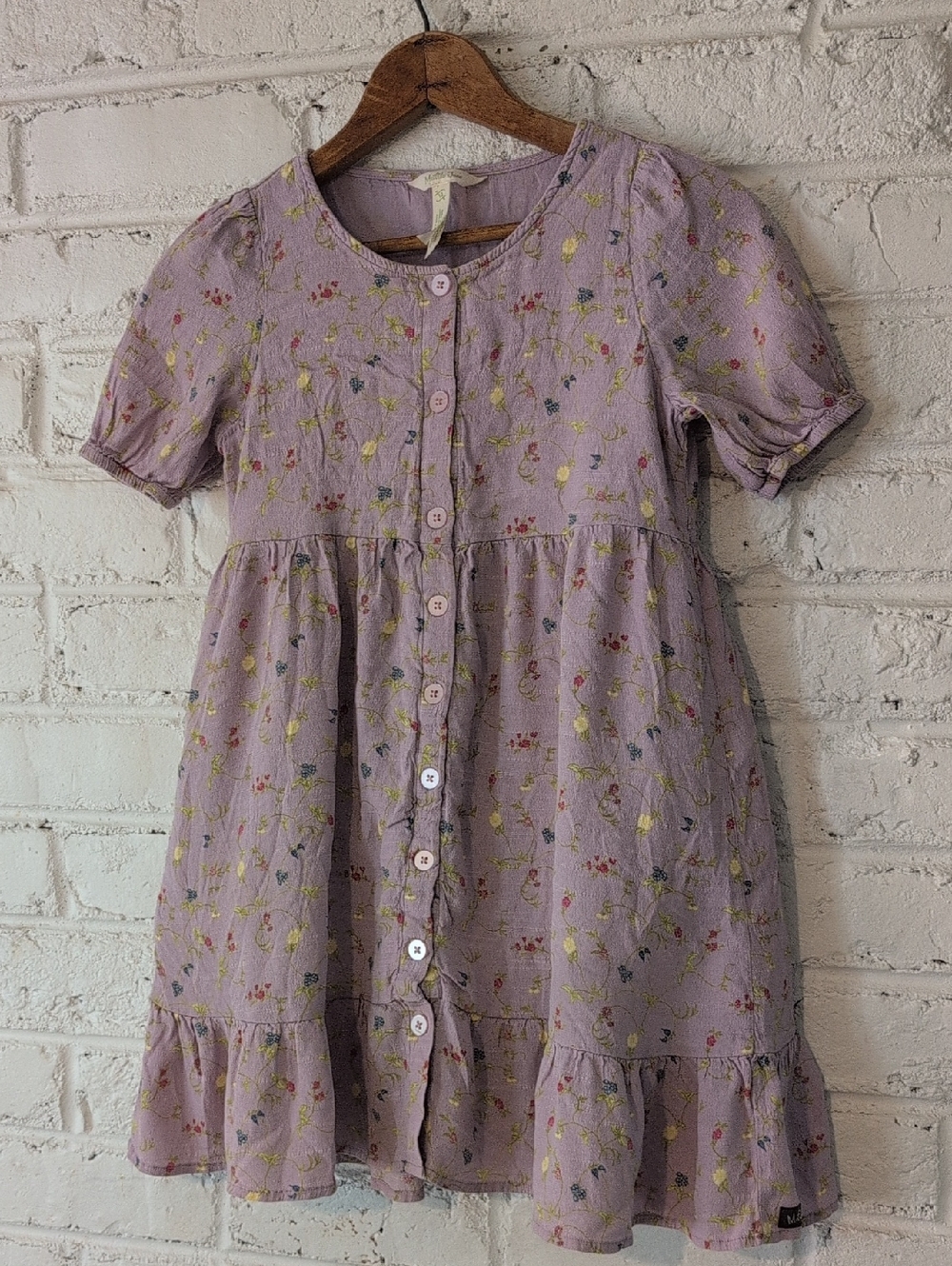 Matilda Jane Lavender Floral Button-Front Dress